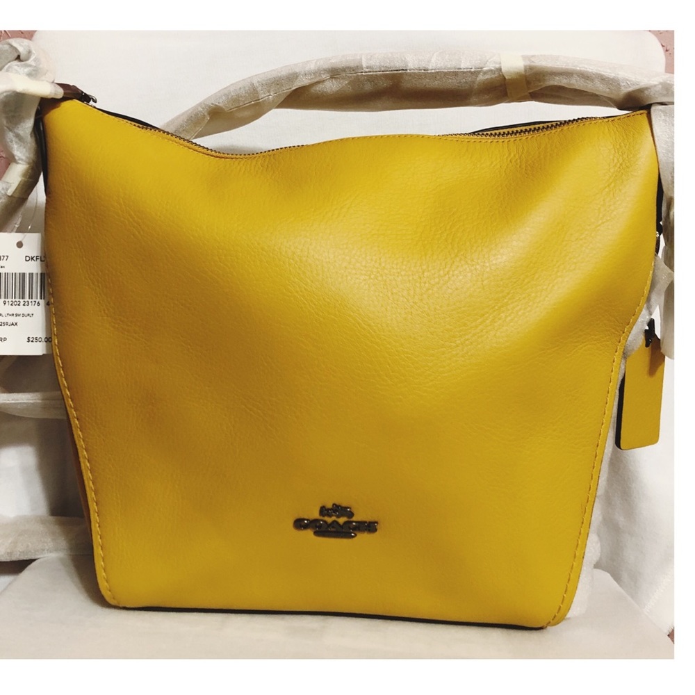 COACH Small Dufflette in Natural Calf Leather